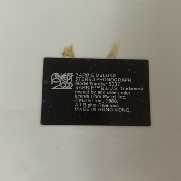 1980’s Barbie record player - Concept 2000 - Barbie Deluxe Phonograph - vintage - Picture 10 of 10